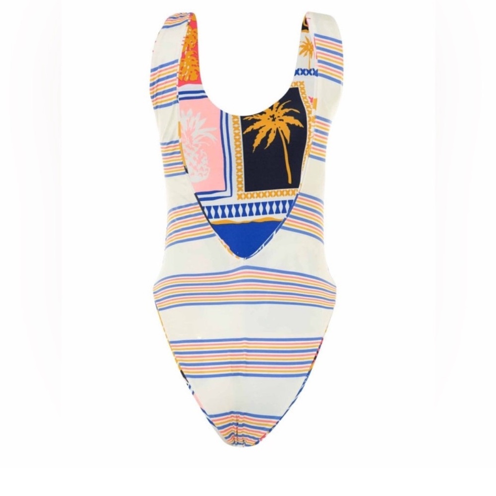 NWT Maaji Paradise Postals Claire Classic One Piece - Picture 10 of 14